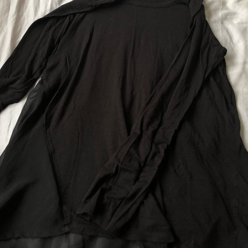 Lucky Brand black long sleeve top